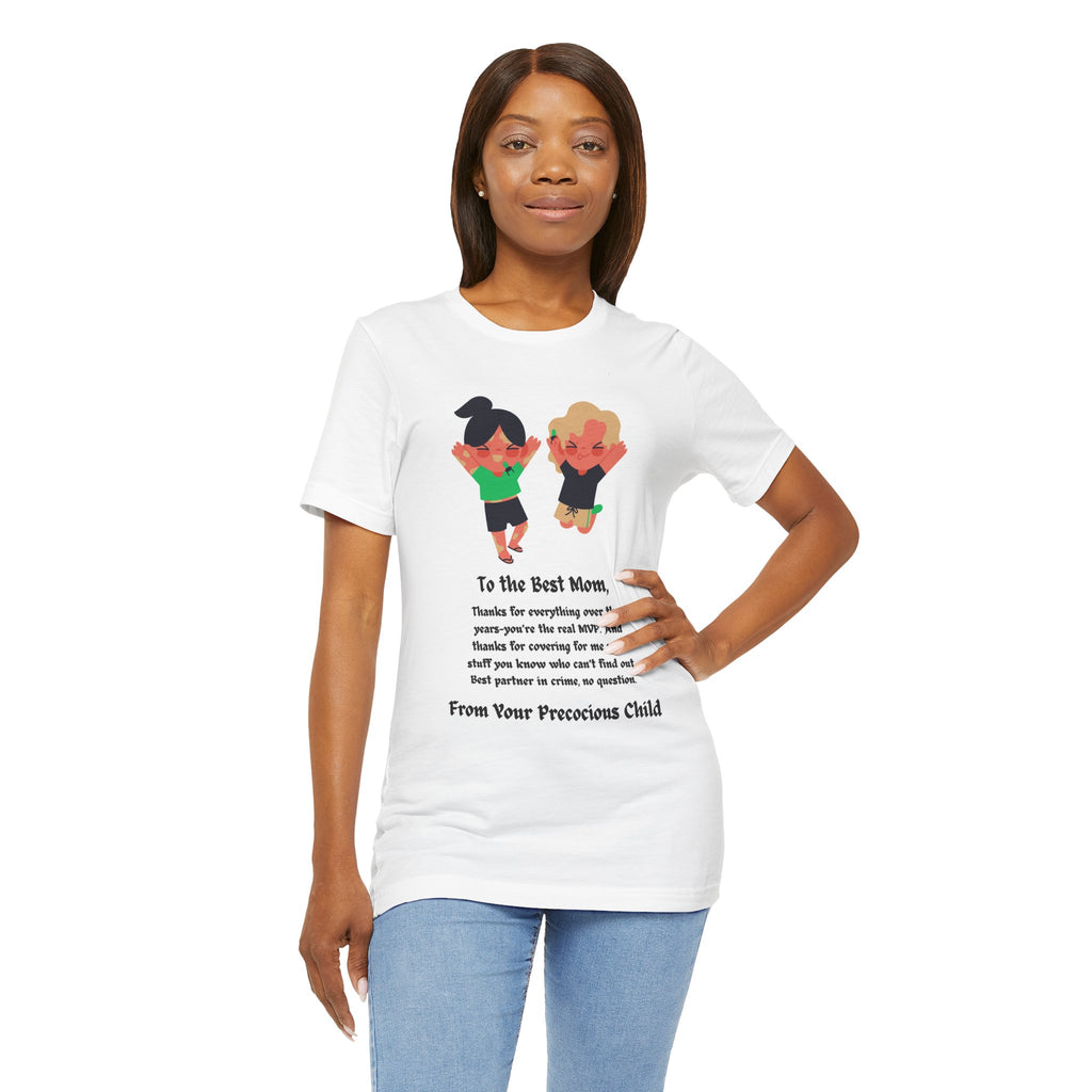 Mom Appreciation T-Shirt — "To the Best Mom" Cute Kids Illustration Gift