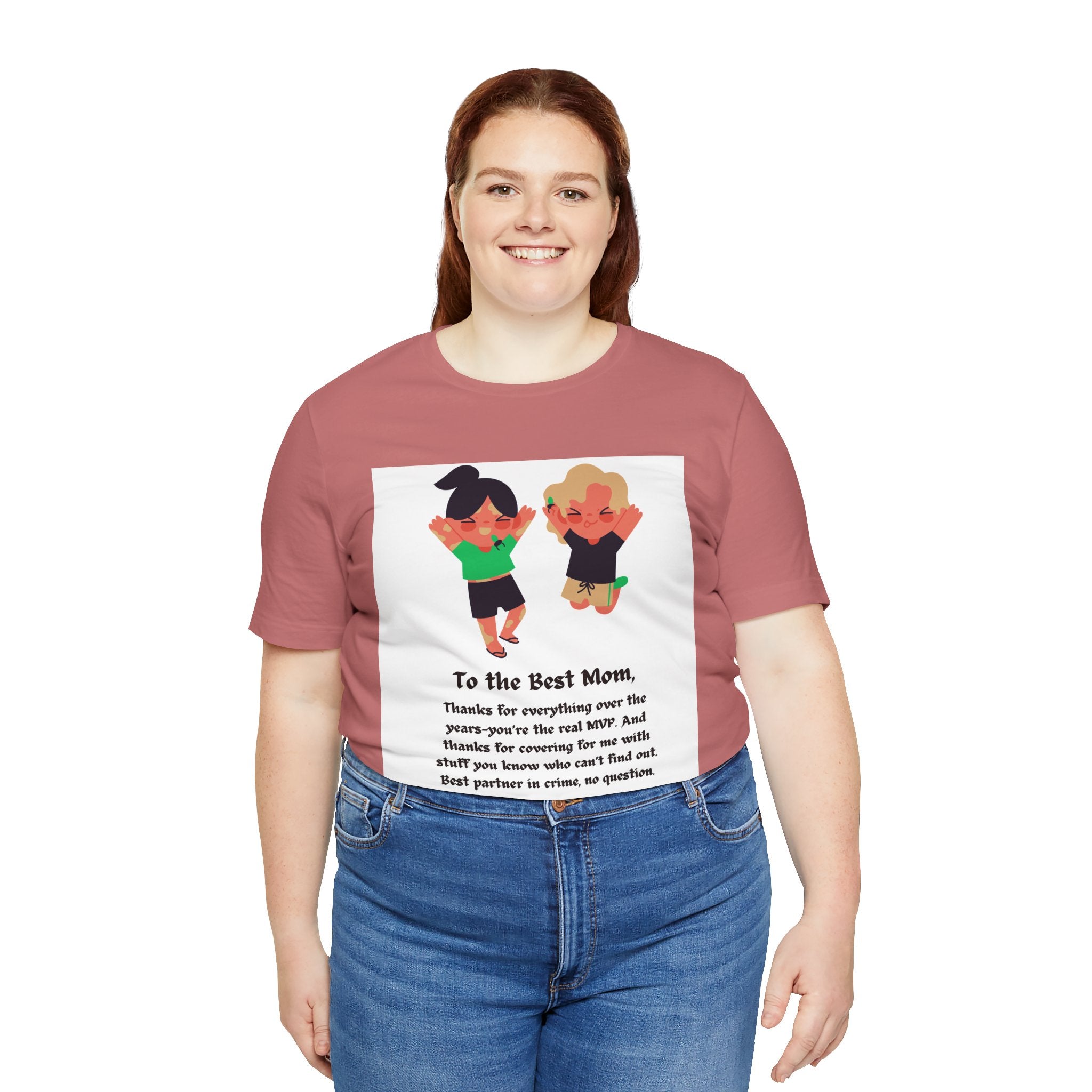 Mom Appreciation T-Shirt — "To the Best Mom" Cute Kids Illustration Gift
