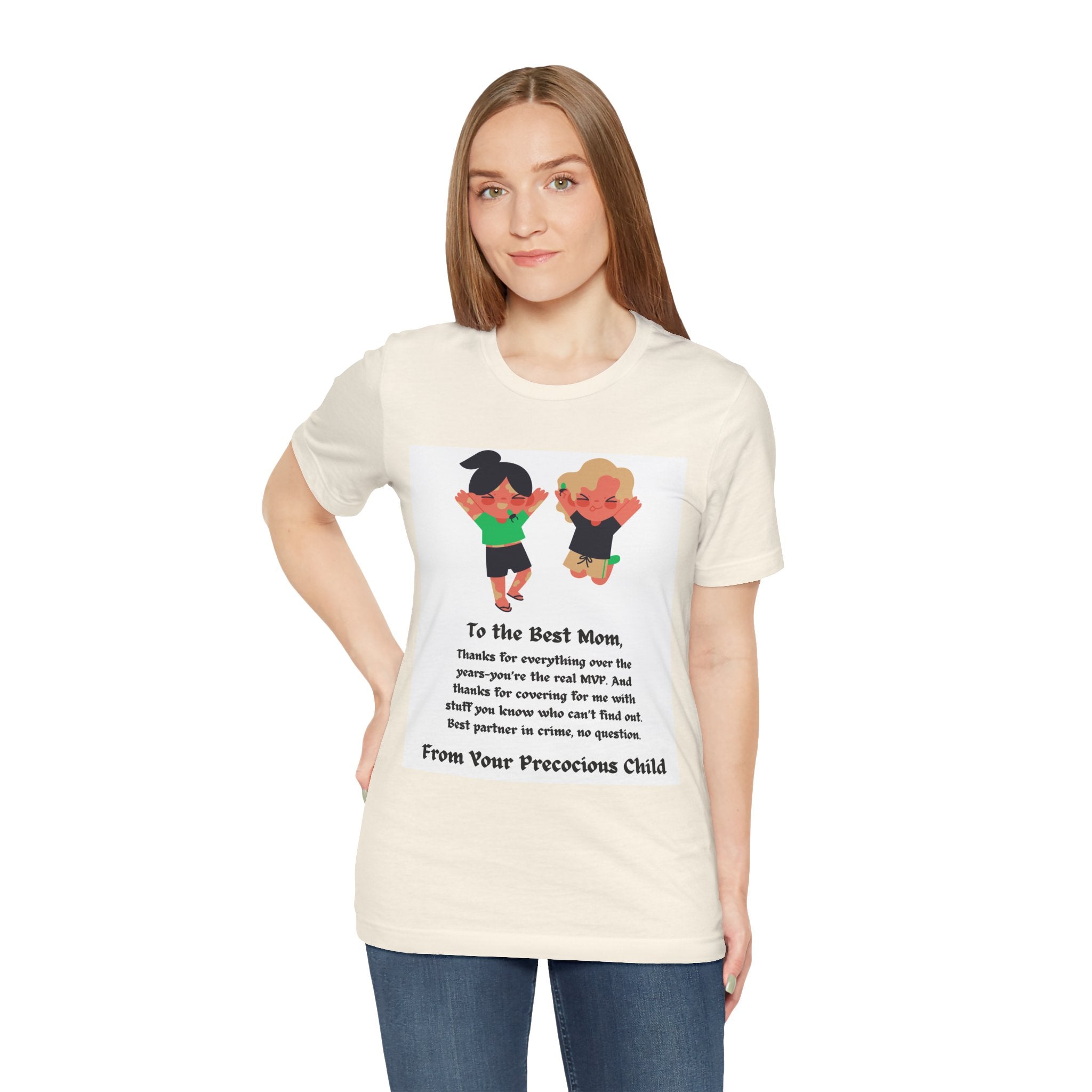 Mom Appreciation T-Shirt — "To the Best Mom" Cute Kids Illustration Gift
