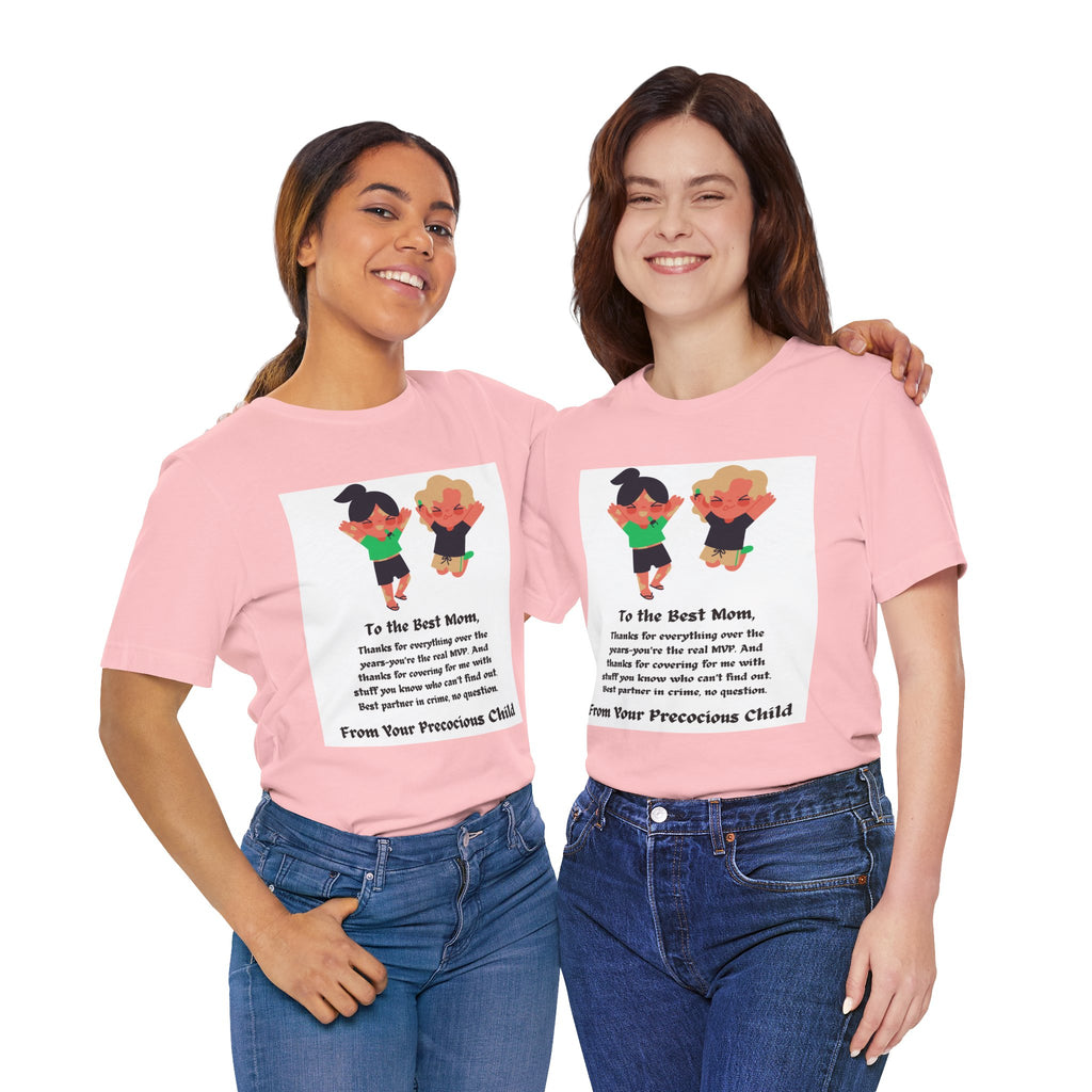 Mom Appreciation T-Shirt — "To the Best Mom" Cute Kids Illustration Gift